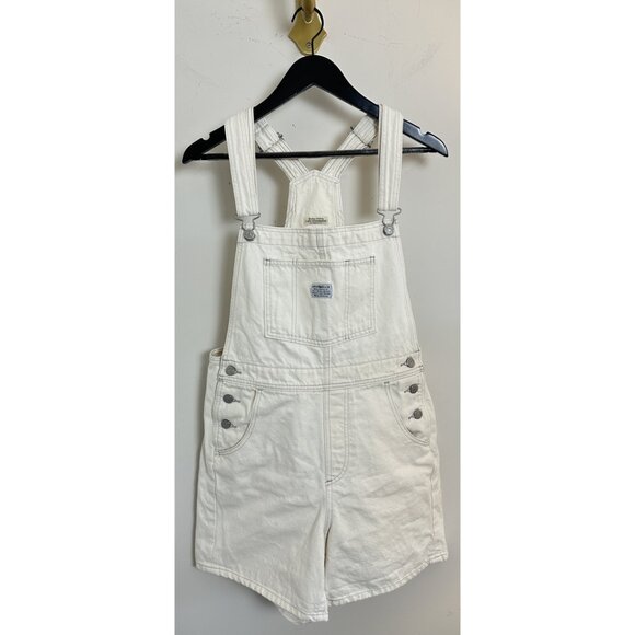 LEVI'S Denim Utility Shortalls in Wash Truth Slip Size Medium - Picture 3 of 11